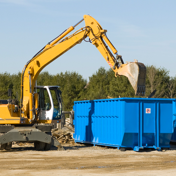 what happens if the residential dumpster is damaged or stolen during rental in McCaysville GA